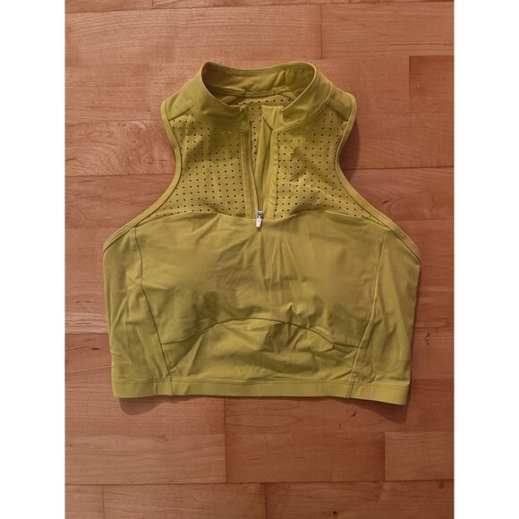 Lululemon Unleash Strength Bra *Medium Support Yellow Serpentine Women's 10 - Picture 2 of 3